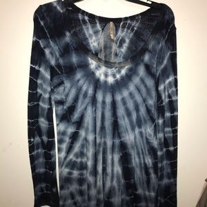 Blue Tie-Dye Sweater